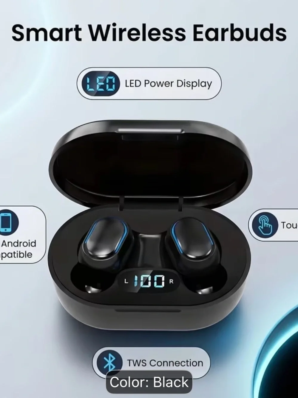 New LED Display Wireless Earbuds Bluetooth